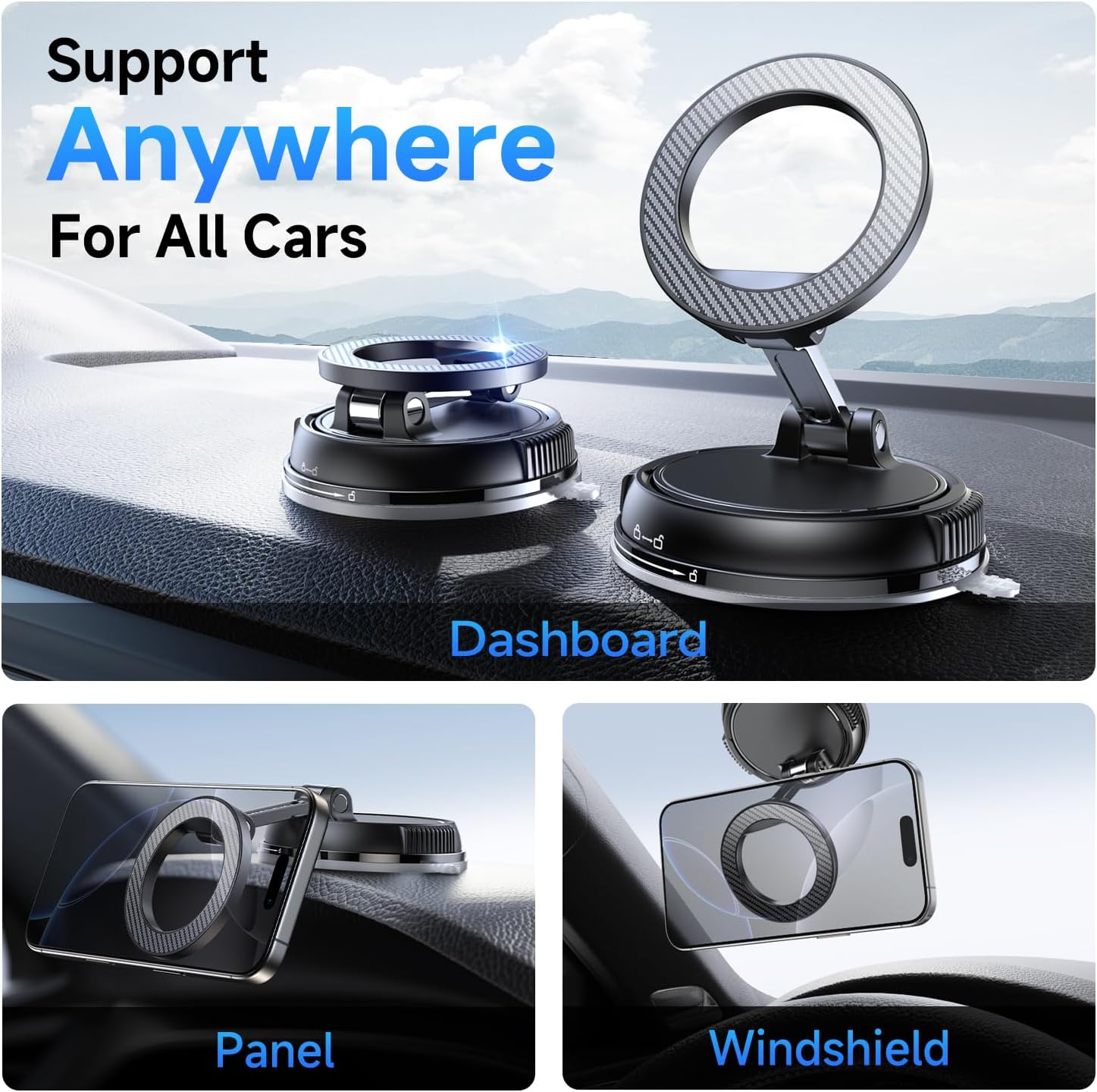 360° Rotating Magnetic Phone Holder